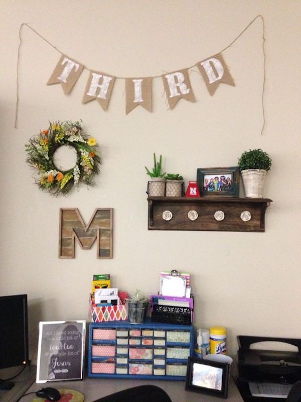 There are few places that students don't have access to and teacher desk decor is chance to make your space feel more like your home away from home.