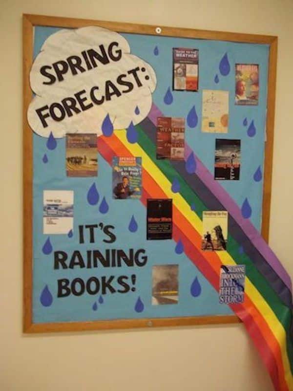 Spring bulletin boards for classrooms and libraries are always a figurative breath of fresh air - even if the temperature hasn't quite warmed up yet.