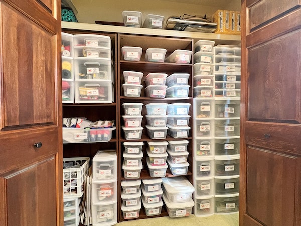 Do you have a ton of classroom supplies piling up at home because you don't have room for them at school? Here are some fun tips to organize them!