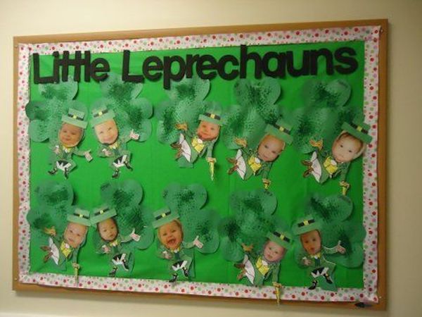 St. Patrick’s Day bulletin boards are fun for the students and teachers too. All the green, leprechauns, and rainbows, really brightens up your classroom.