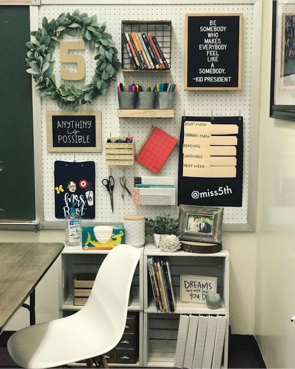 There are few places that students don't have access to and teacher desk decor is chance to make your space feel more like your home away from home.