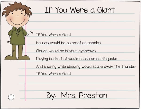 Poetry can be super tough for students - or it can be really fun!  I whipped up a super fun free version of an activity! No rhyming required for this one!