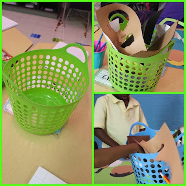 Tips for using Baskets To Battle A Paper Mess in a Kindergarten Classroom!