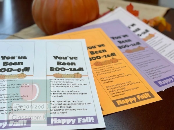 Bring classroom management front and center by using the "you've been booed" fun printables to encourage great behavior. A tip for better staff morale too!