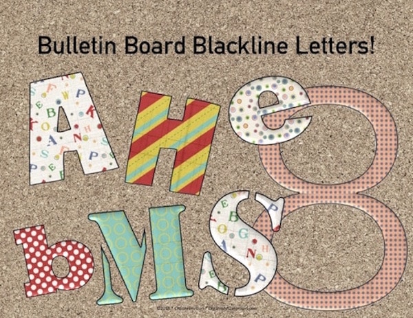 It is easier to create custom printable bulletin board letters to match a classroom theme, rather than seeing what the teacher supply store has available.