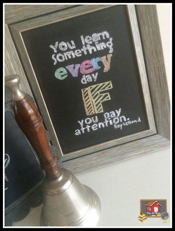 Do you love the look of chalk quotes? Turns out anyone can make a master chalkboard display even if freehand is not your thing!  Check it out!