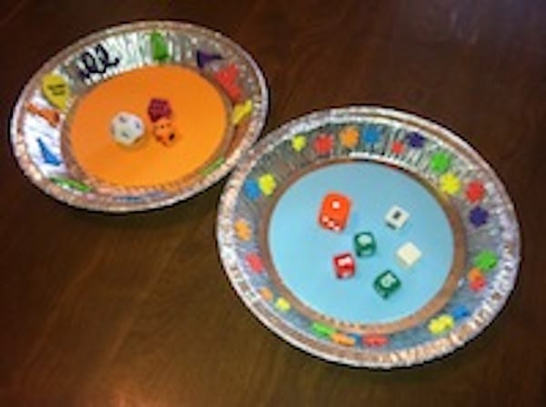 Is the sound of 15 sets of dice hitting the table (or mainly the floor), almost unbearable without carpeting? Janice shared her solution with us! Enjoy!