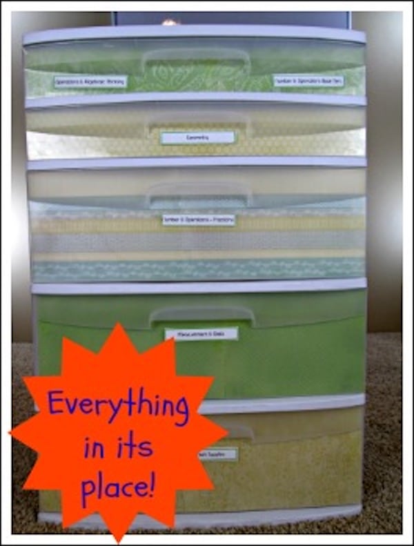 What else can you use storage bins for in your classroom besides paper? Stop by the blog and see for yourself!