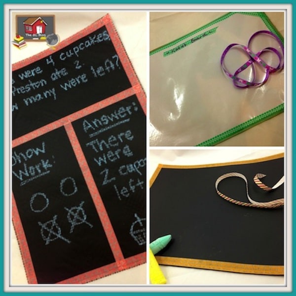 Here is a different take on DIY dry erase boards and chalkboards using placemats! Check out this blog post to see how easy they are to make!