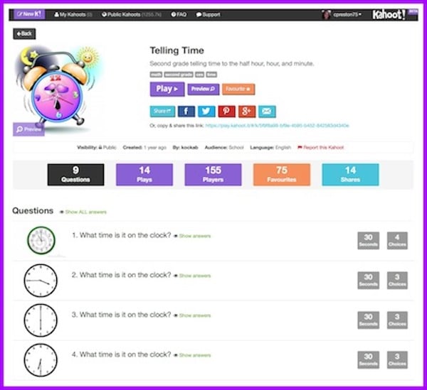 Kahoot is a wonderful website for preassessment, middle of the lesson, or even a post-assessment review.  Stop by to see a quick video demo!