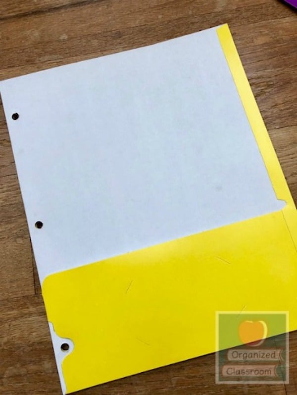 Super quick idea today! DIY multipocket folders from two 2-pocket folders with brads without needing staples, tape, binding machines, or anything else!