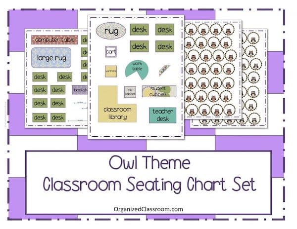 I created an owl-themed seating chart set for all of my owl lovers out there! Super easy to set up and use over and over every year! Stop by and grab it!