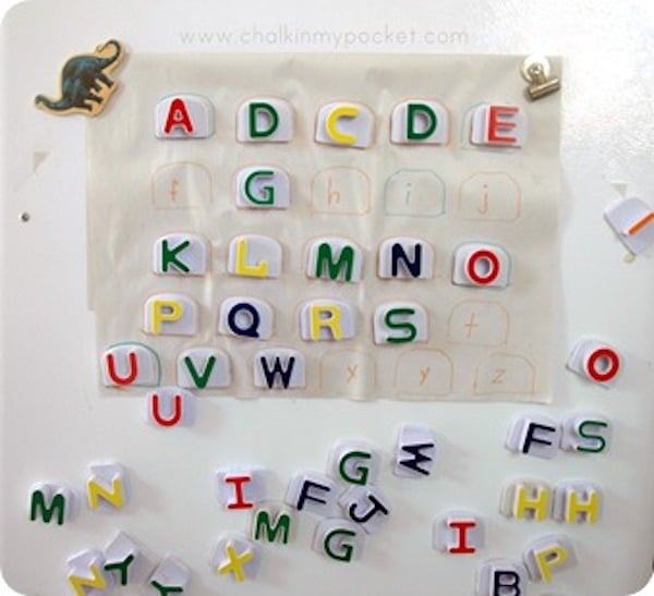 Learning activities for magnet letters! They are easy to use on a cooking tray and so many different lesson plan ideas to use for students of all ages!