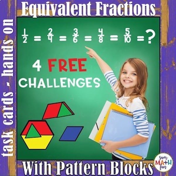 Teaching equivalent fractions is either something you love or you hate. I personally love teaching students how to solve and compare equivalent fractions.