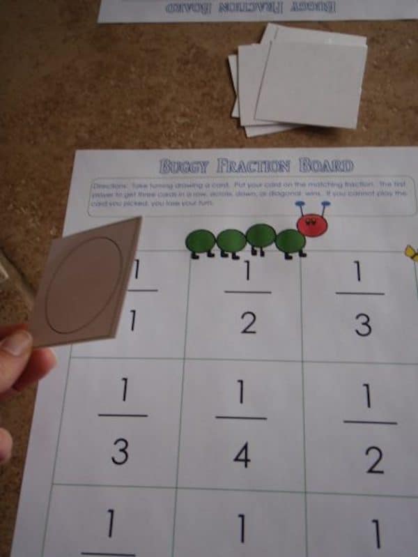 Two bug themed fraction games to share with you today! Hopefully you will print them out and use then in small groups or a center for some extra practice and review of fractions.