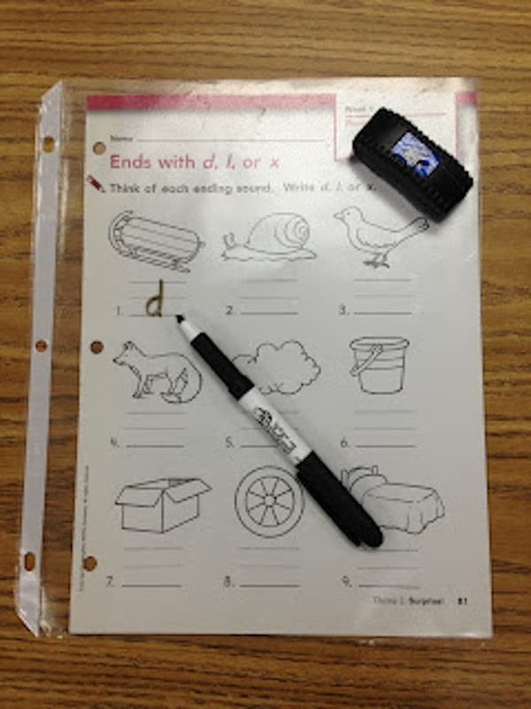 Page protectors can be used in multiple ways in your classroom! Stop by and check them out!