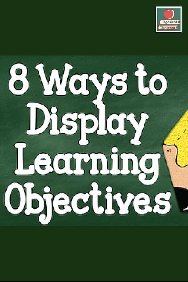 Having a fun way to display learning objectives in the classroom makes them more attractive for students and more likely they will interact with them daily.