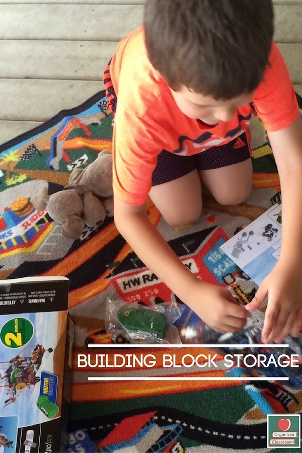 Storing all pieces of building block sets becomes an issue, right? Some students like to build a specific set, while some like to build their own creation.