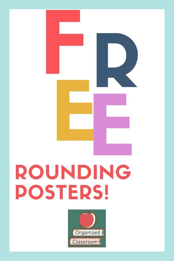 I love integrating subjects in the classroom! Here is today’s freebie for you to grab: a rounding poster with a specific little rhyme. I hope you enjoy!