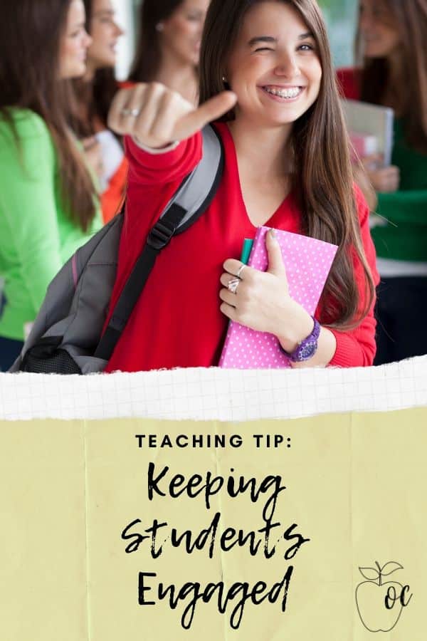 Keeping students engaged throughout your lesson can definitely be a challenge we have all faced. See this post for some ideas to keep them on track!