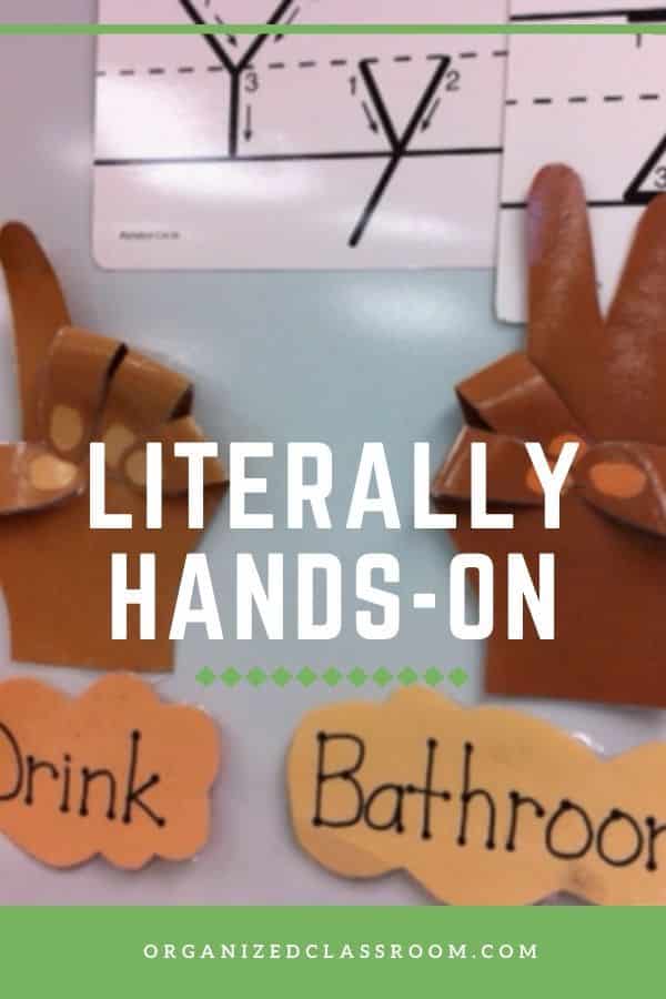 This teacher understands the power of visual representations and she has clearly established routines for minimizing interruptions.