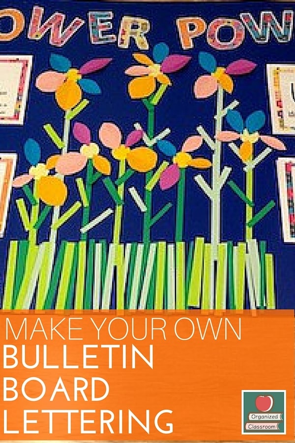 It is easier to create custom printable bulletin board letters to match a classroom theme, rather than seeing what the teacher supply store has available.