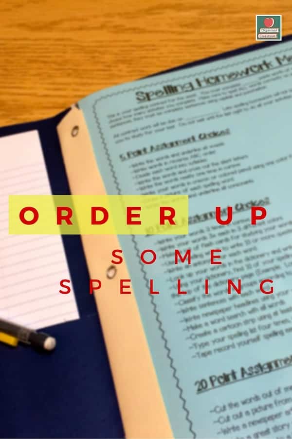 By assigning the spelling homework on Monday, it allows families who have sports or family emergencies to work on it throughout the week. Freebie included!