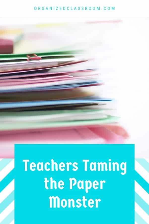 How to organize student desks and folders: Students will be able to tell quickly where their work is and be able to put it back into the proper folder.