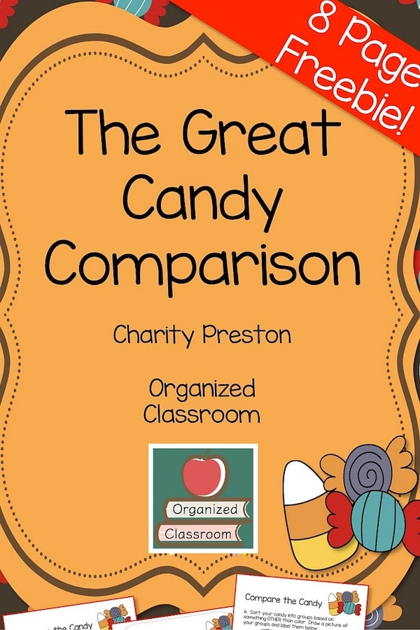 Too much leftover Halloween candy? I have a fun math lesson plan solution for the week AFTER Halloween!  A fun way to use manipulative learning!