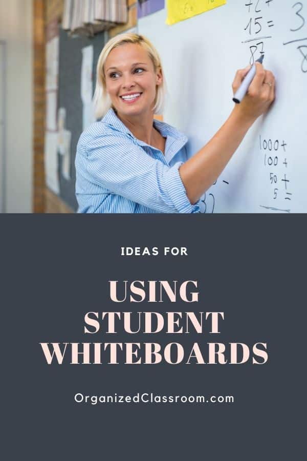 I often use whiteboards daily in the classroom. Each day I like to utilize whiteboards for a different reason to keep things fresh for students.