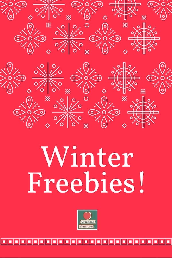 Hey teaching friends!  Just stopping by today to share a couple of December themed winter freebies! How about some calendar numbers and a banner?