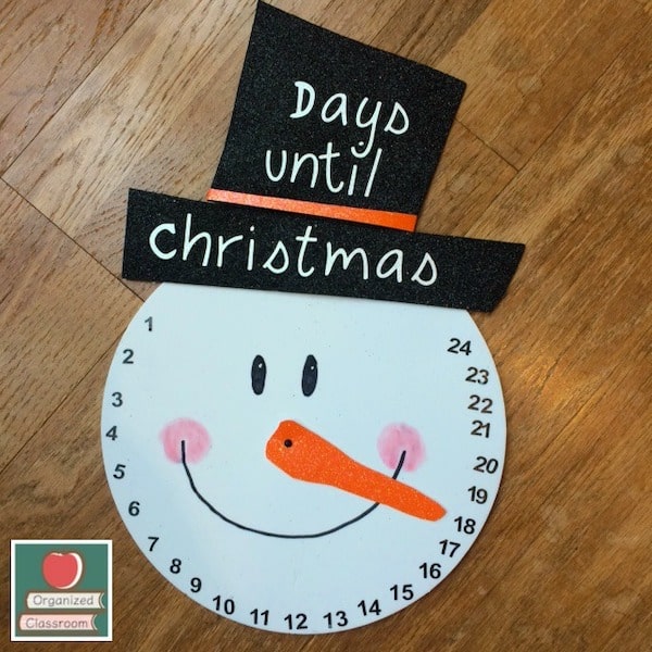 Antsy students eager for holiday break? I feel you! Here is a super quick snowman days before Christmas craftivity that might help! Easy and no-mess!