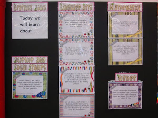 Having a fun way to display learning objectives in the classroom makes them more attractive for students and more likely they will interact with them daily.