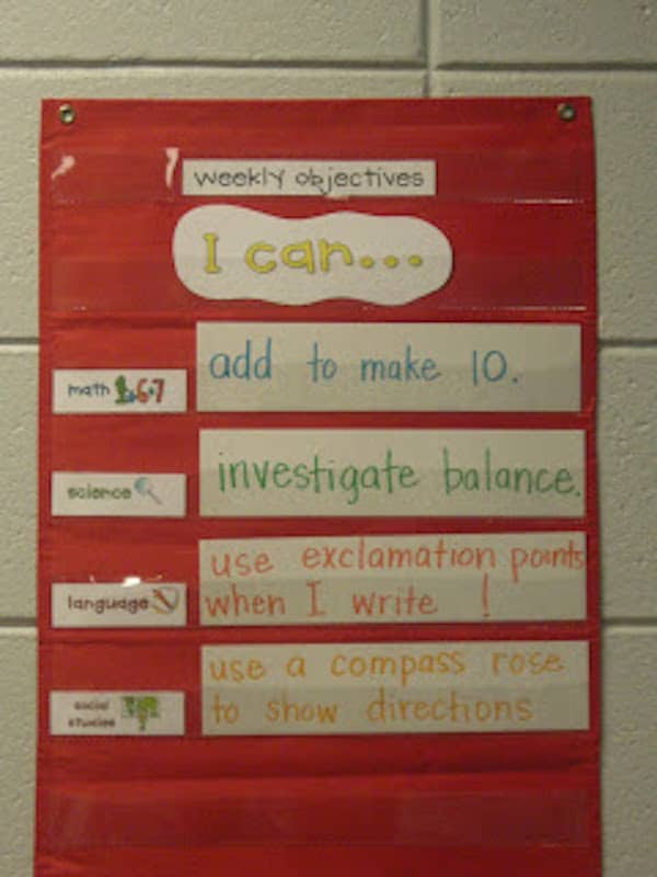 Having a fun way to display learning objectives in the classroom makes them more attractive for students and more likely they will interact with them daily.