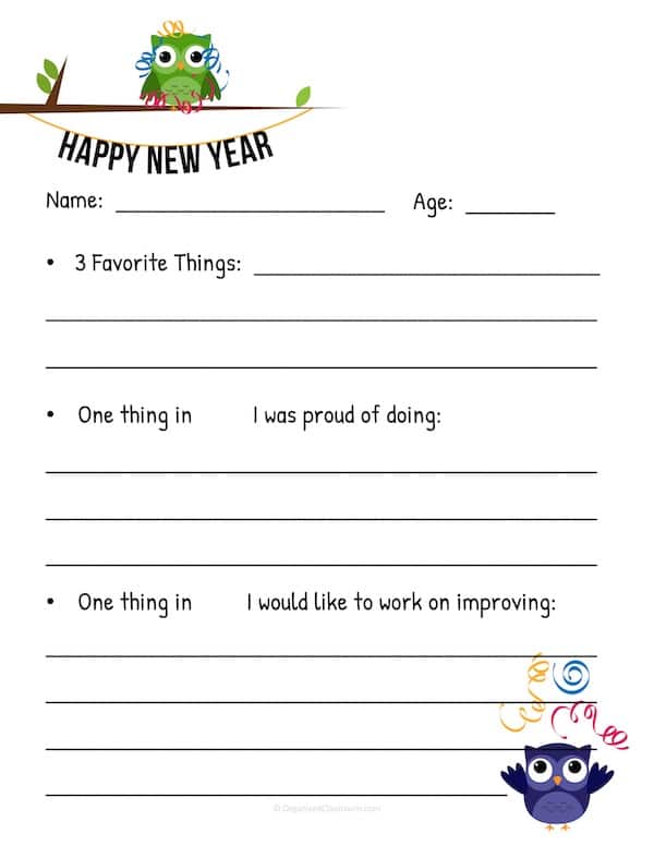 While I personally don't do NYs resolutions for myself (because who are we kidding here, I never keep them up), I do like the idea of goal-setting for kids.