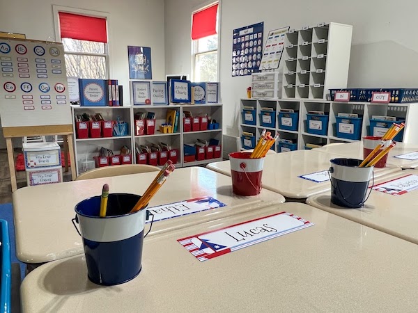 Having student desk nameplates aren't required in the classroom, but many teachers (especially at the elementary level) find them super useful.  I know, as a substitute teacher, I found them extremely helpful as well.