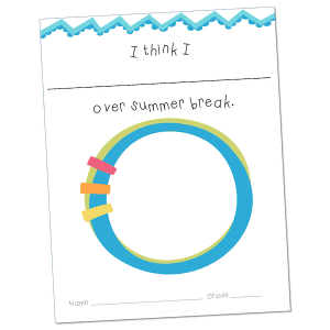 Have each student do the specific summer break templates you choose and bind them together to give to the staff member who is mentioned on that template!