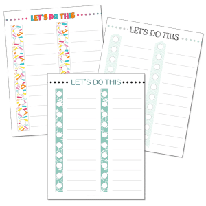 I really thought this was a fun way to spruce up a to do list or a planner.  If you are a planner junkie like me, this will make you extremely happy.