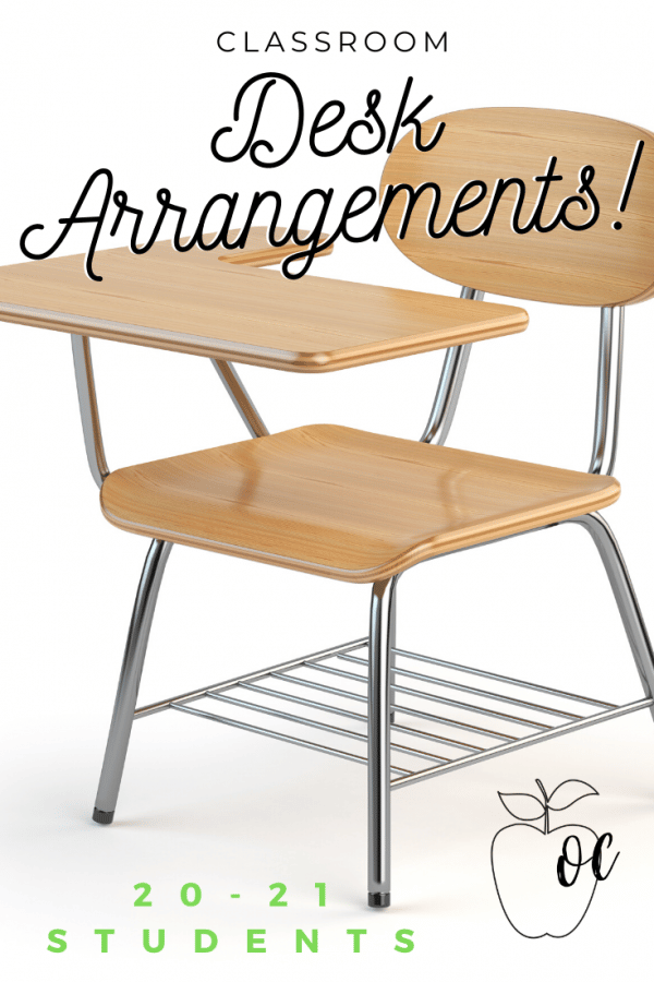 The pairs of desks are arranged in loose lines, making sure to alternate between sets so that all students have a clear view of the board and/or direct instruction at the front of the room.