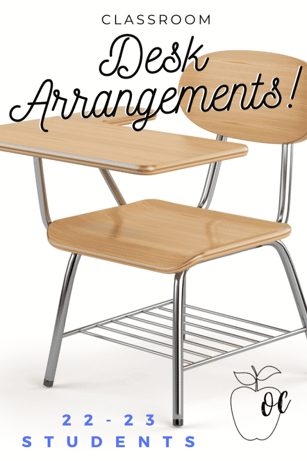 Three I shapes make up this seating chart.  Students will still face one another at each end of the I, but will be broken up by another pair of students.  This cuts down on talking amongst friends at opposite ends.