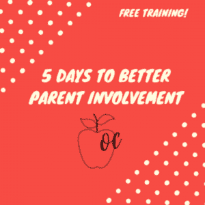 5 Days Better Parent Involvement Workshop Cover