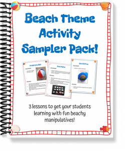 I created a Beach Activities Pack so you could use them for learning in your classroom even if it was 10 below and you were buried under a foot of snow!