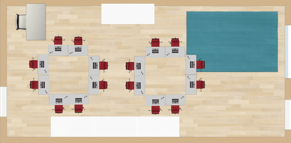 This seating chart is wonderful to use for small group work and/or literature circles.