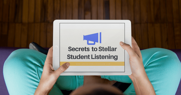 Can you hear me? Free online training for teachers that will show you how to infuse better listening and following direction skills in your classroom!