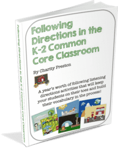 I realize that following directions skills take some practice, like any other skill students need to learn. They have to be continuously practiced.