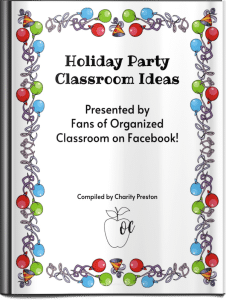 Our Collaboration Wednesday question was all about what you do for holiday parties in your classroom! Lots of ideas – including one from me at the end!