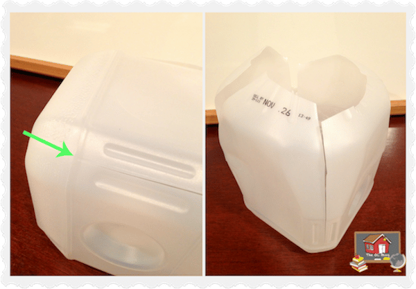 I have a pretty inexpensive option for those of you who would for students to carry flash cards: use a gallon milk jug to make your own! Super fun!