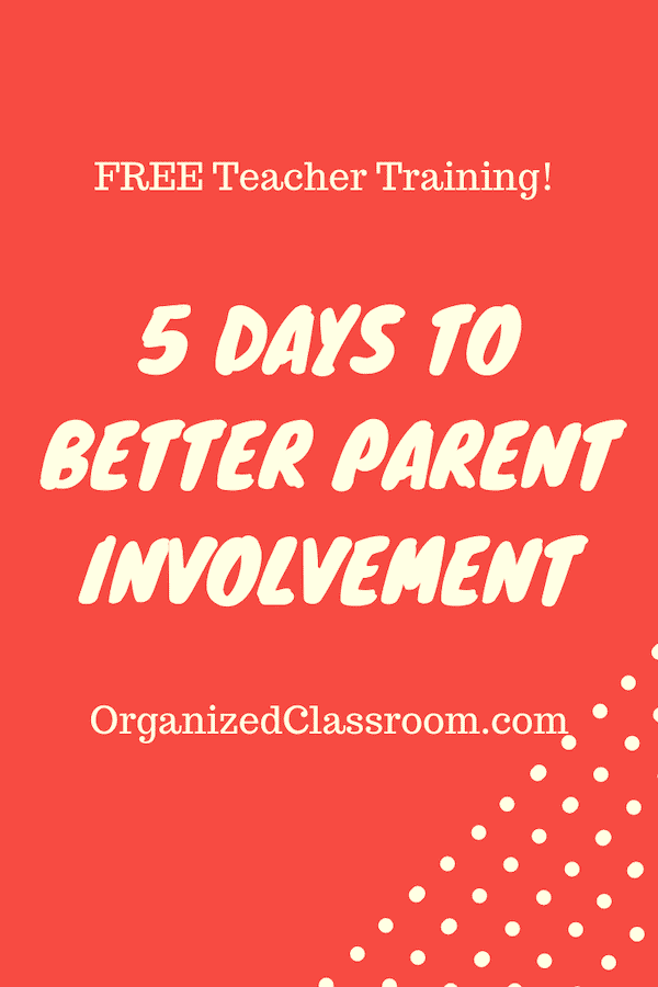 Need some new ideas for getting your students' parents involved as partners in your classroom? Get a free 5-day email course filled with tips and freebies!