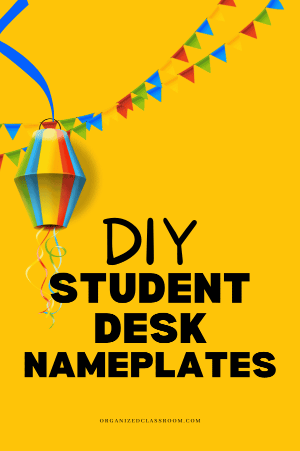 Having student desk nameplates aren't required in the classroom, but many teachers (especially at the elementary level) find them super useful.  I know, as a substitute teacher, I found them extremely helpful as well.