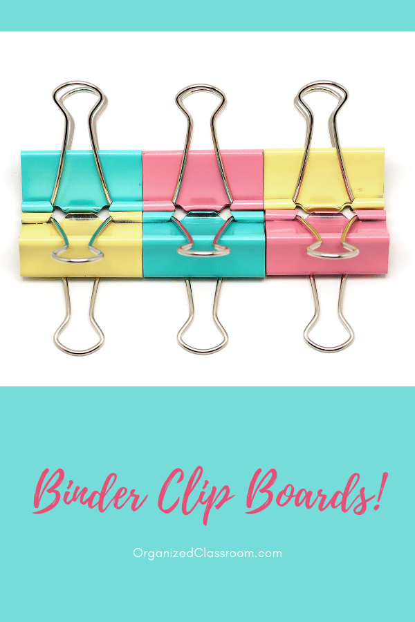 A fun idea for making Binder Clip Boards!